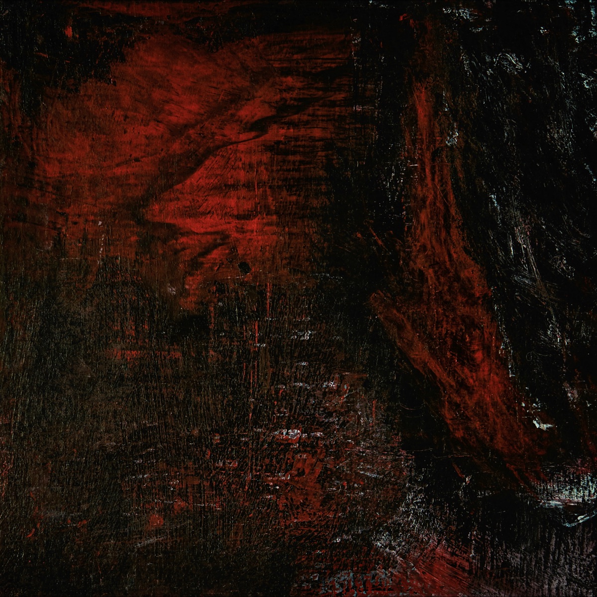 Temporary abstract red and black cover artwork for Shimmer Cell by spktra